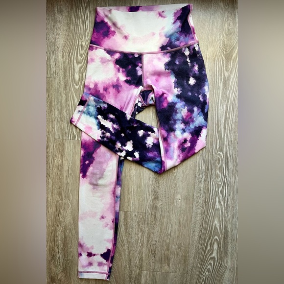 Lululemon High Times Pant watercolor paint blooming pixel tie dye pink purple - Picture 4 of 16